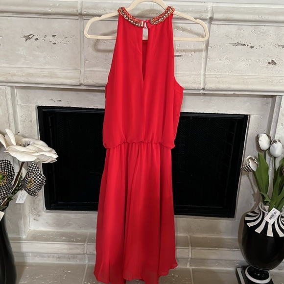 MSK embellished neck halter dress - Picture 7 of 9